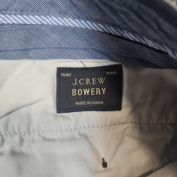 J Crew Bowery Pants Mens 34x32 Navy Blue Irish 100% Linen Baird McNutt Slim Fit - Picture 4 of 12